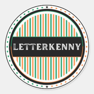 Adesivo Redondo Emblema do Orgulho da Cidade de Letterkenny – Iden