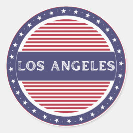 Adesivo Redondo Emblema do Orgulho da Cidade de Los Angeles – Iden
