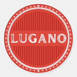 Adesivo Redondo Emblema do Orgulho da Cidade de Lugano – Identidad