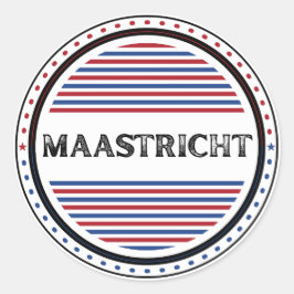 Adesivo Redondo Emblema do Orgulho da Cidade de Maastricht – Ident