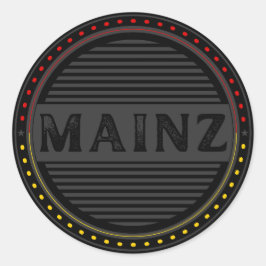 Adesivo Redondo Emblema do Orgulho da Cidade de Mainz – Identidade