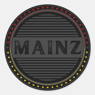 Adesivo Redondo Emblema do Orgulho da Cidade de Mainz – Identidade