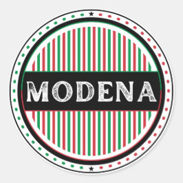 Adesivo Redondo Emblema do Orgulho da Cidade de Modena – Identidad