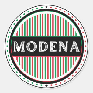 Adesivo Redondo Emblema do Orgulho da Cidade de Modena – Identidad