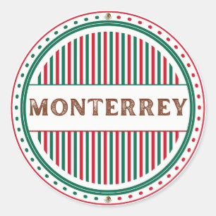 Adesivo Redondo Emblema do Orgulho da Cidade de Monterrey – Identi