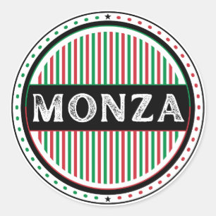 Adesivo Redondo Emblema do Orgulho da Cidade de Monza – Identidade