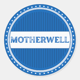 Adesivo Redondo Emblema do Orgulho da Cidade de Motherwell – Ident