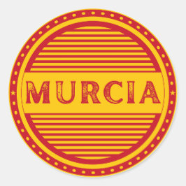 Adesivo Redondo Emblema do Orgulho da Cidade de Múrcia – Identidad