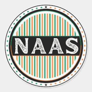 Adesivo Redondo Emblema do Orgulho da Cidade de Naas – Identidade 