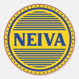 Adesivo Redondo Emblema do Orgulho da Cidade de Neiva – Identidade