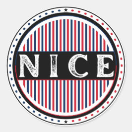 Adesivo Redondo Emblema do Orgulho da Cidade de Nice – Identidade