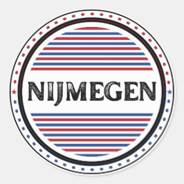 Adesivo Redondo Emblema do Orgulho da Cidade de Nijmegen – Identid