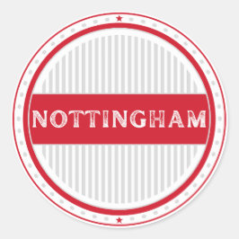 Adesivo Redondo Emblema do Orgulho da Cidade de Nottingham – Ident