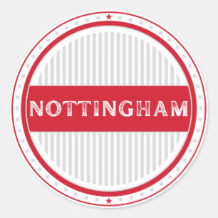 Adesivo Redondo Emblema do Orgulho da Cidade de Nottingham – Ident