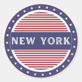 Adesivo Redondo Emblema do Orgulho da Cidade de Nova York – Identi