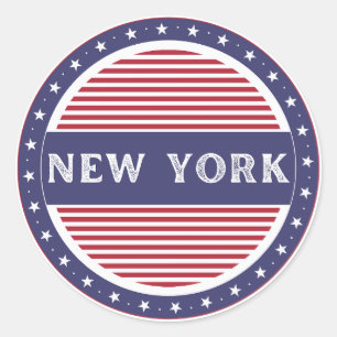 Adesivo Redondo Emblema do Orgulho da Cidade de Nova York – Identi