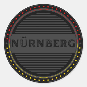 Adesivo Redondo Emblema do Orgulho da Cidade de Nürnberg – Identid