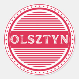 Adesivo Redondo Emblema do Orgulho da Cidade de Olsztyn – Identida