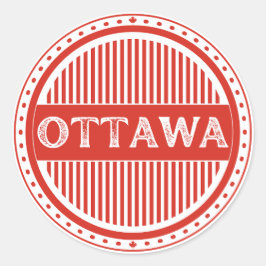 Adesivo Redondo Emblema do Orgulho da Cidade de Ottawa – Identidad