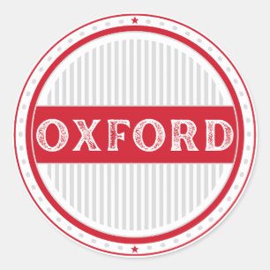 Adesivo Redondo Emblema do Orgulho da Cidade de Oxford – Identidad