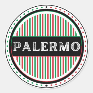 Adesivo Redondo Emblema do Orgulho da Cidade de Palermo – Identida