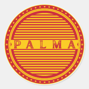 Adesivo Redondo Emblema do Orgulho da Cidade de Palma – Identidade