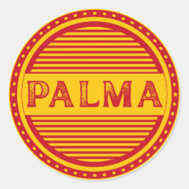 Adesivo Redondo Emblema do Orgulho da Cidade de Palma – Identidade