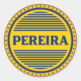 Adesivo Redondo Emblema do Orgulho da Cidade de Pereira – Identida