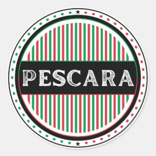 Adesivo Redondo Emblema do Orgulho da Cidade de Pescara – Identida