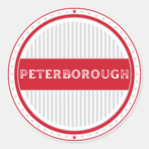 Adesivo Redondo Emblema do Orgulho da Cidade de Peterborough – Ide