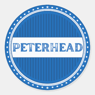 Adesivo Redondo Emblema do Orgulho da Cidade de Peterhead – Identi
