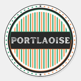 Adesivo Redondo Emblema do Orgulho da Cidade de Portlaoise – Ident