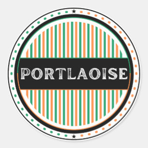 Adesivo Redondo Emblema do Orgulho da Cidade de Portlaoise – Ident