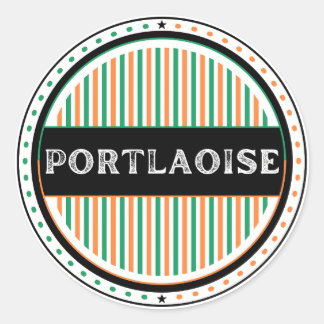 Adesivo Redondo Emblema do Orgulho da Cidade de Portlaoise – Ident