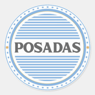 Adesivo Redondo Emblema do Orgulho da Cidade de Posadas – Identida