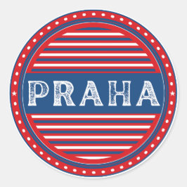 Adesivo Redondo Emblema do Orgulho da Cidade de Praga – Identidade