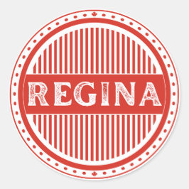 Adesivo Redondo Emblema do Orgulho da Cidade de Regina – Identidad