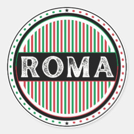 Adesivo Redondo Emblema do Orgulho da Cidade de Roma – Identidade