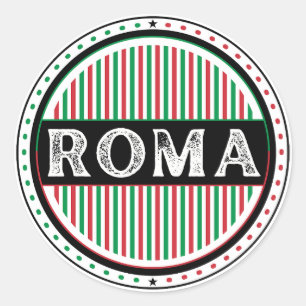 Adesivo Redondo Emblema do Orgulho da Cidade de Roma – Identidade 