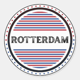 Adesivo Redondo Emblema do Orgulho da Cidade de Roterdão – Identid