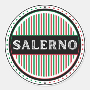 Adesivo Redondo Emblema do Orgulho da Cidade de Salerno – Identida