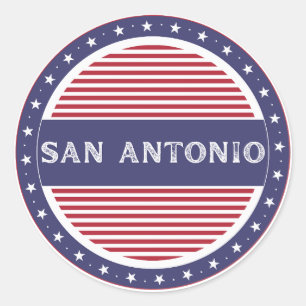 Adesivo Redondo Emblema do Orgulho da Cidade de San Antonio – Iden