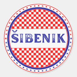 Adesivo Redondo Emblema do Orgulho da Cidade de Šibenik – Identida