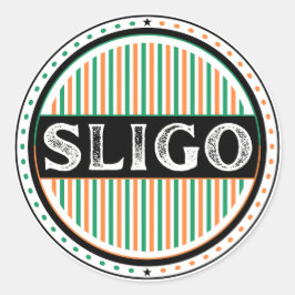 Adesivo Redondo Emblema do Orgulho da Cidade de Sligo – Identidade