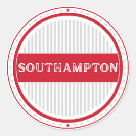 Adesivo Redondo Emblema do Orgulho da Cidade de Southampton – Iden