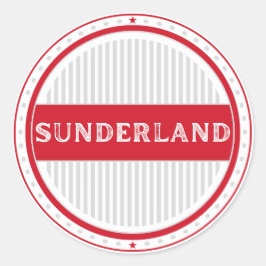 Adesivo Redondo Emblema do Orgulho da Cidade de Sunderland – Ident