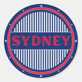 Adesivo Redondo Emblema do Orgulho da Cidade de Sydney – Identidad