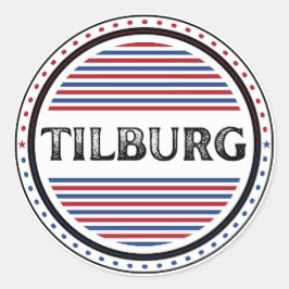 Adesivo Redondo Emblema do Orgulho da Cidade de Tilburg – Identida