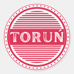Adesivo Redondo Emblema do Orgulho da Cidade de Toruń – Identidade