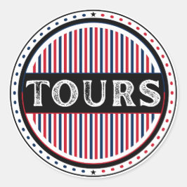 Adesivo Redondo Emblema do Orgulho da Cidade de Tours – Identidade